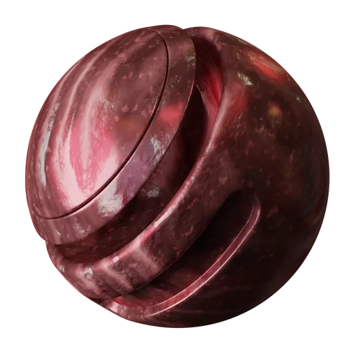 Procedural Lingonberry PBR material for 3D models in Blender, single-node configuration for flexible use.