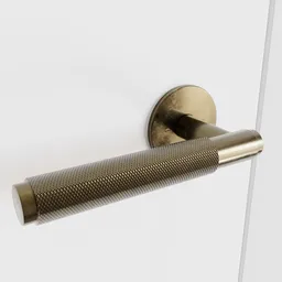 Knurled door handle