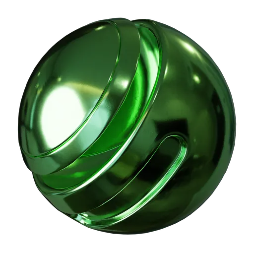 Green Anodized Metal