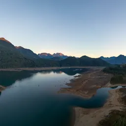 Aerial Nature Sunny Sunrise