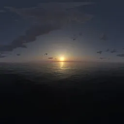 Evening cloud sea