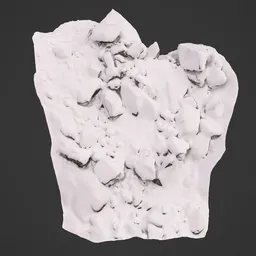 Snow Winter Rocks Photoscan