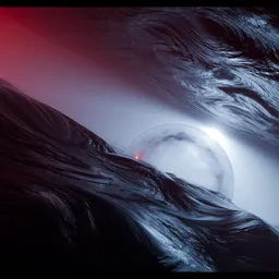 Explorer in Alien Cavern