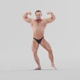 Bodybuilder Posing