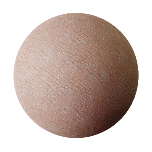 Detailed 2K human skin PBR texture for Blender 3D with seamless tiling and displacement mapping.