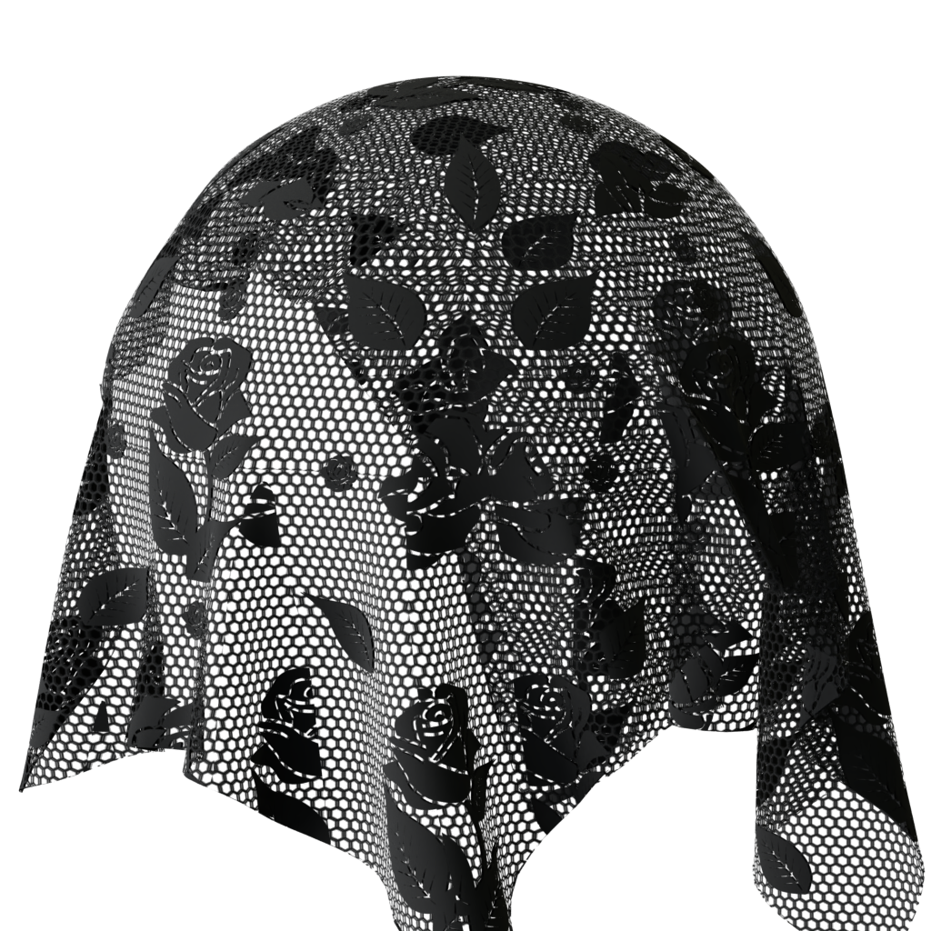 Black Rose FREE 3D fabric materials BlenderKit