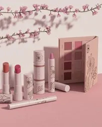 Cherry blossom cosmetic scene