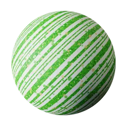 Festive Green and White Candy Stripes
