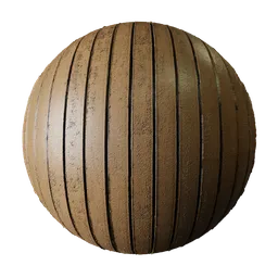 Grooved Wooden Planks