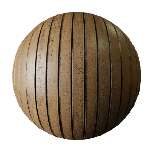 Grooved Wooden Planks