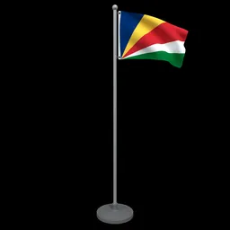 Animated Flag of Seychelles