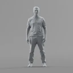 Lowpoly Male Standing