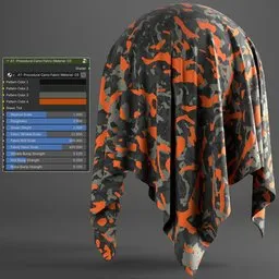 Camo Fabric Material