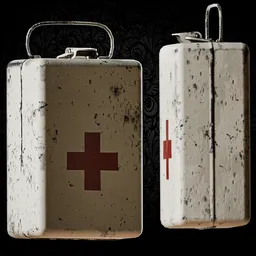 Vintage Metal First Aid Kit