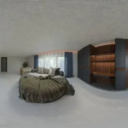 Modern Minimalist Loft Bedroom