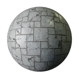 Cracked tile