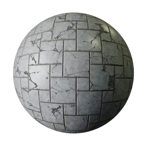 Cracked tile