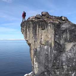Rock Cliff Mountain Peak Scan