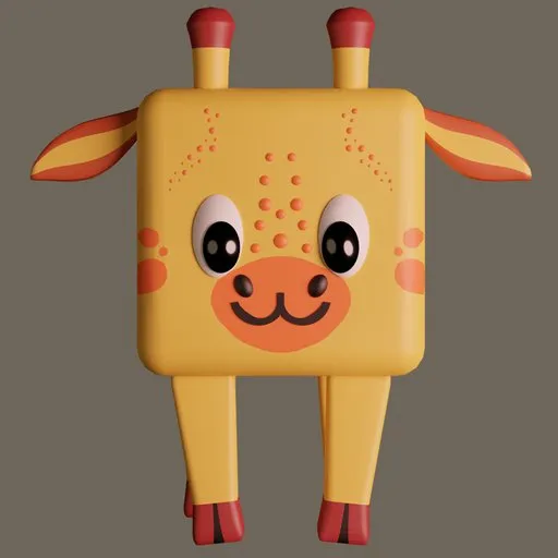 Giraffe Cube Animal