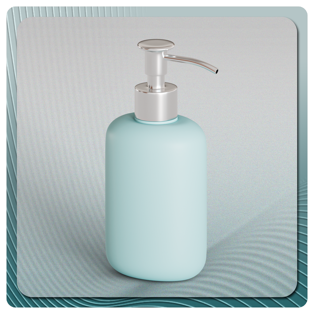 BlenderKit | Download the EKOLN Soap Bottle Gray‑Turquoise model