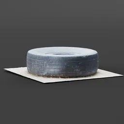 Truck Tire Old - 3D Scan