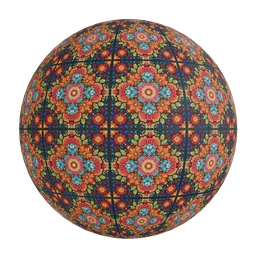 Floral mandala wallpaper