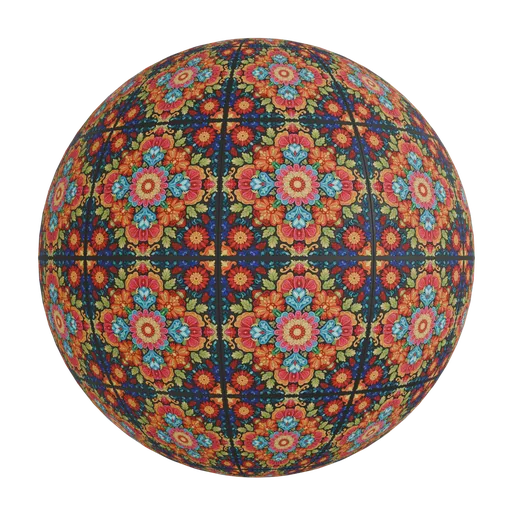 Floral mandala wallpaper