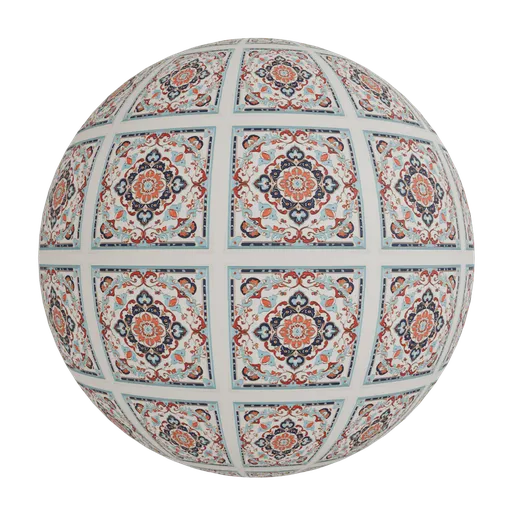 Central floral medallion wallpaper