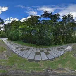Cloudy road during the day