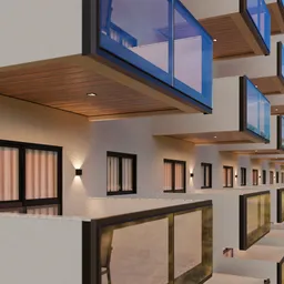 Resort balcony modular