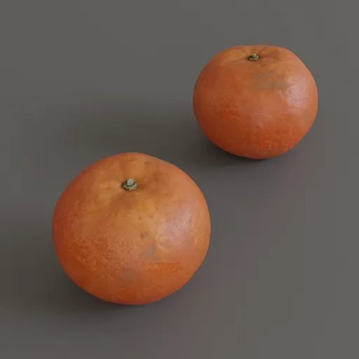 Highly detailed 3D scanned citrus fruit model, ideal for Blender rendering and CGI artwork.