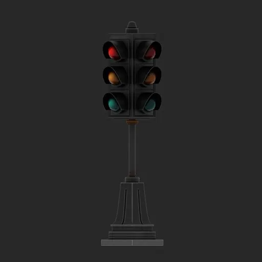 Cartoon Traffic Light