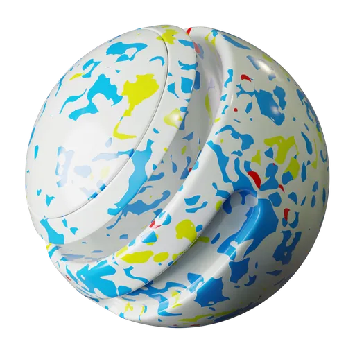 Highly detailed Blender PBR candy material with colorful speckles for realistic 3D food textures.