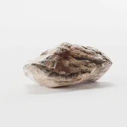 "Photoscanned 3D model of a Beach Rock with 2K PBR texturing for Blender 3D software. Realistic texture and burnt edges inspired by Lucian Freud and Vija Celmins. Perfect for landscape design projects."