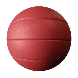 2K PBR red wood material with realistic texture and displacement for 3D modeling.