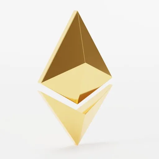Ethereum Symbol - Gold
