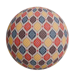 Geometric motif wallpaper