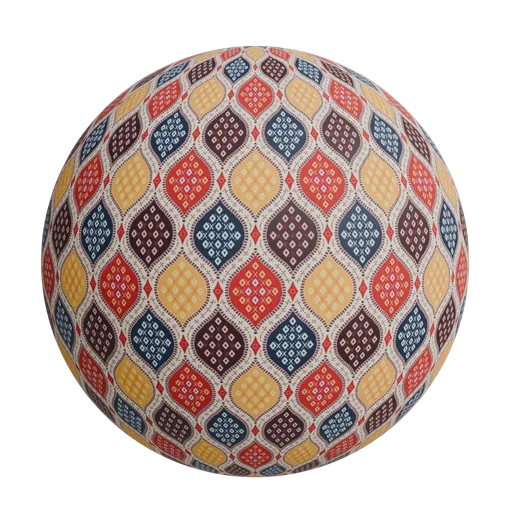 Geometric motif wallpaper