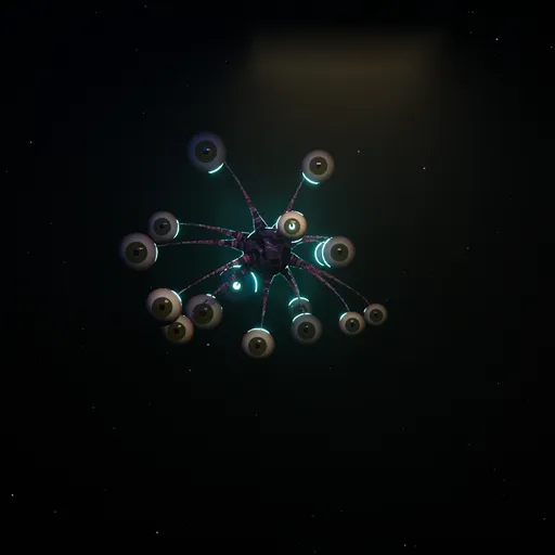 Geo Nodes Sci-Fi Tentacled Alien Art