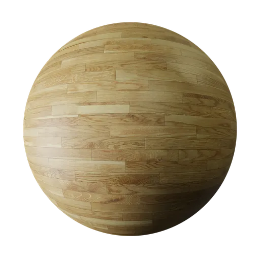 High-resolution PBR natural oak parquet texture suitable for Blender 3D material rendering.