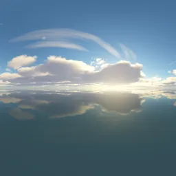 Cloudy Morning Sky Ocean