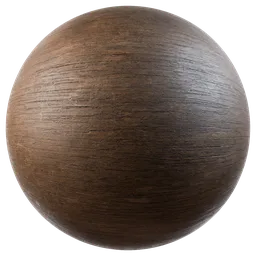 Realistic PBR wood texture for 3D rendering, ideal for architectural models and interior design.