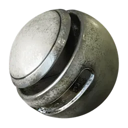 Scratched White Metal