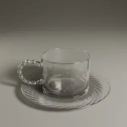 Glass and saucer