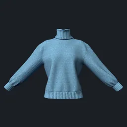 Turtleneck Knit Sweater