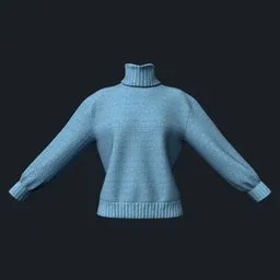 Turtleneck Knit Sweater