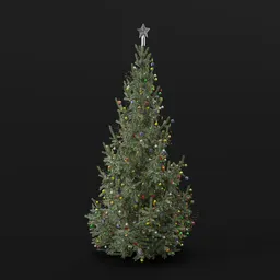 Christmas Tree Deco Snow Tall