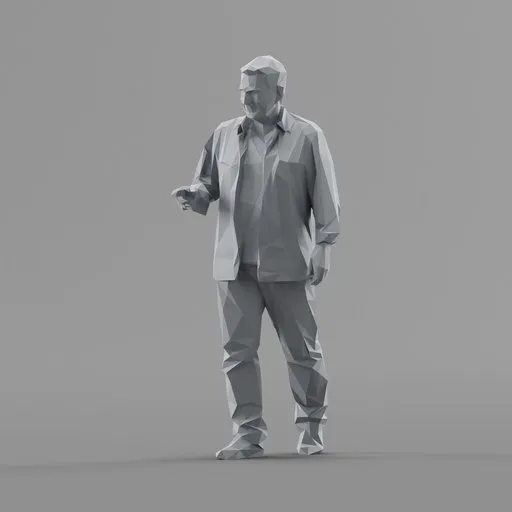 Lowpoly Male Walking
