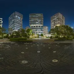 Fountain Center at Night