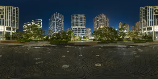 Fountain Center at Night
